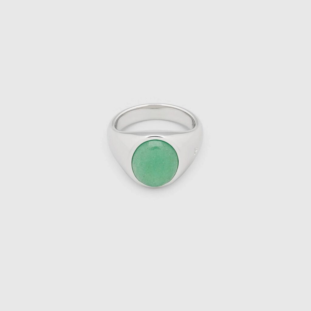 TOM WOOD RING DOME AVENTURINE
