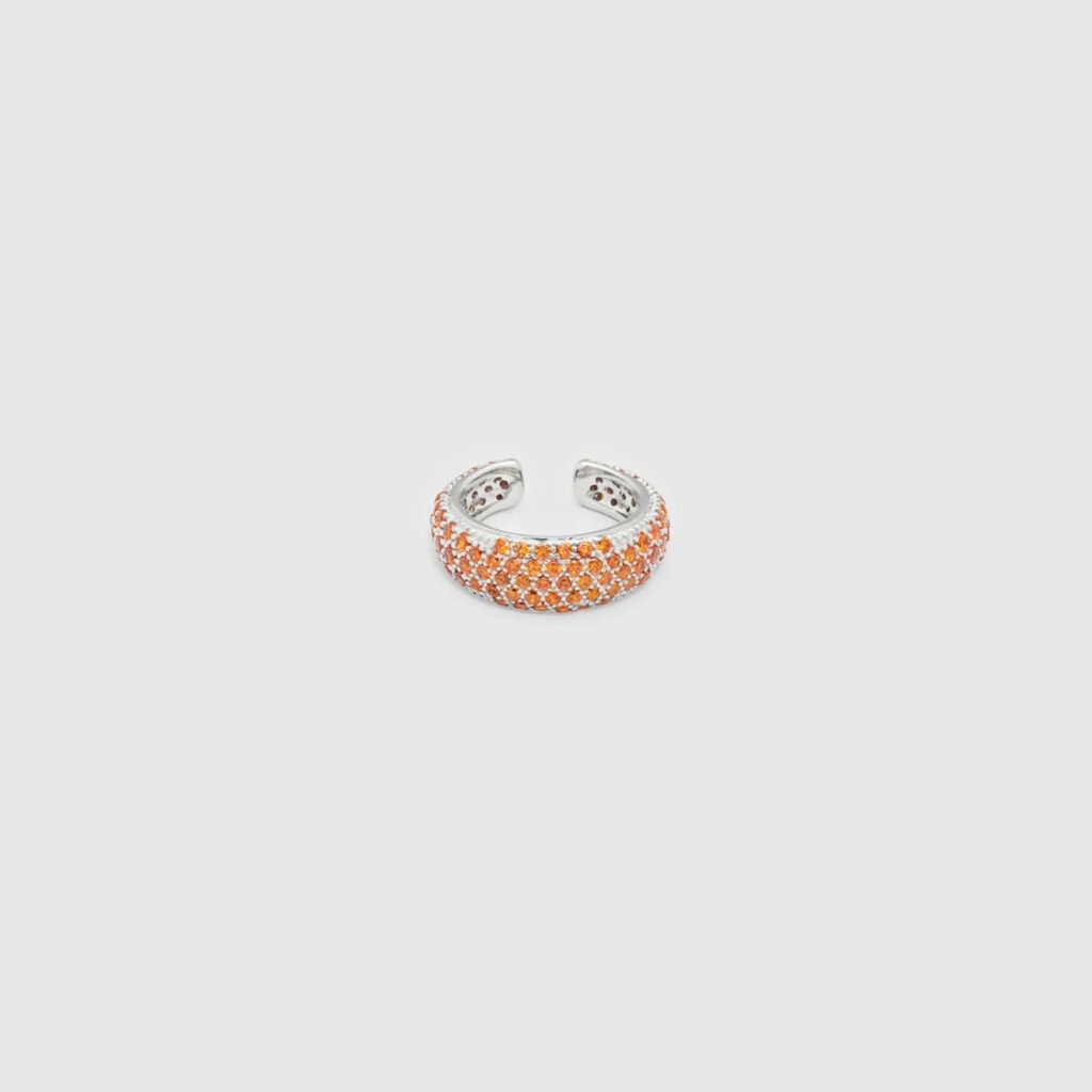 TOM WOOD EAR CUFF THICK ORANGE