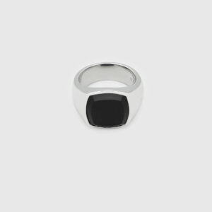 TOM WOOD RING SHELBY POLISHED ONYX
