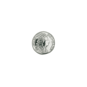 KNAPP MYNT 19 MM OKSIDERT