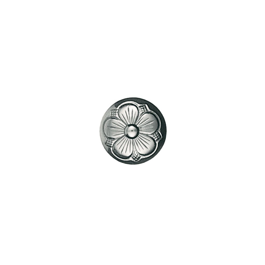 KNAPP 17 MM OKSIDERT