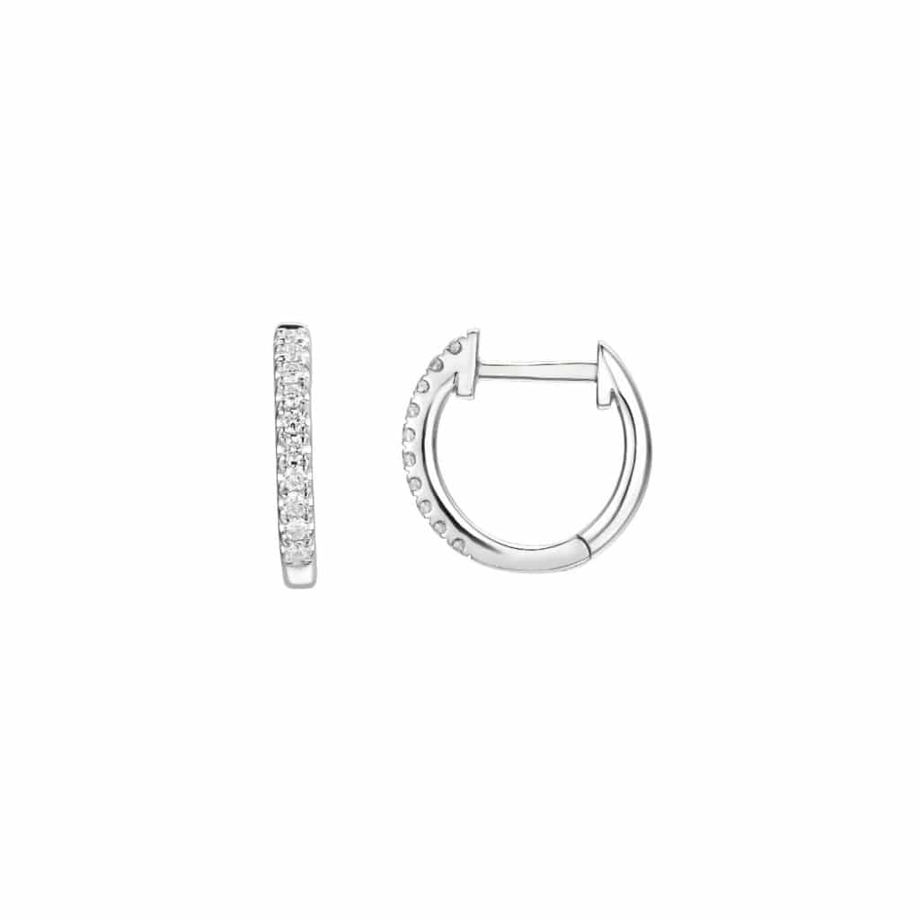 DIAMANT ØRERINGER 0,09CT