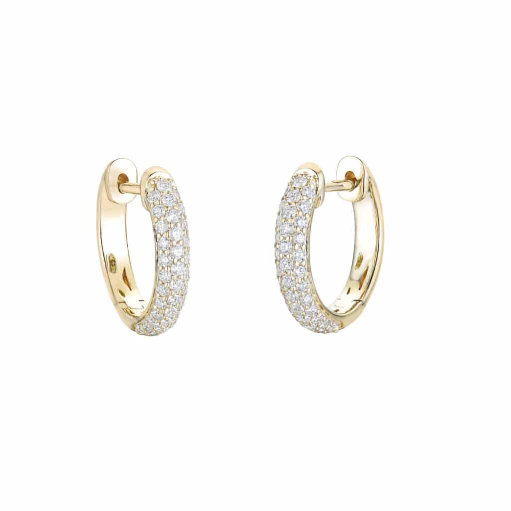 DIAMANT ØRERINGER 0,50CT PAVÈ GULTGULL