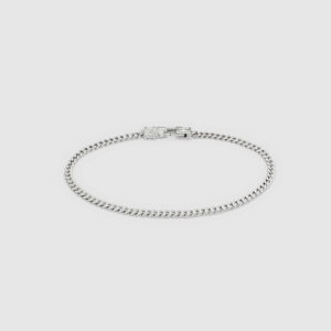TOM WOOD ARMBÅND CURB SILVER M