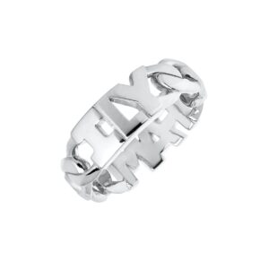 MARIA BLACK RING FAMILY SILVER