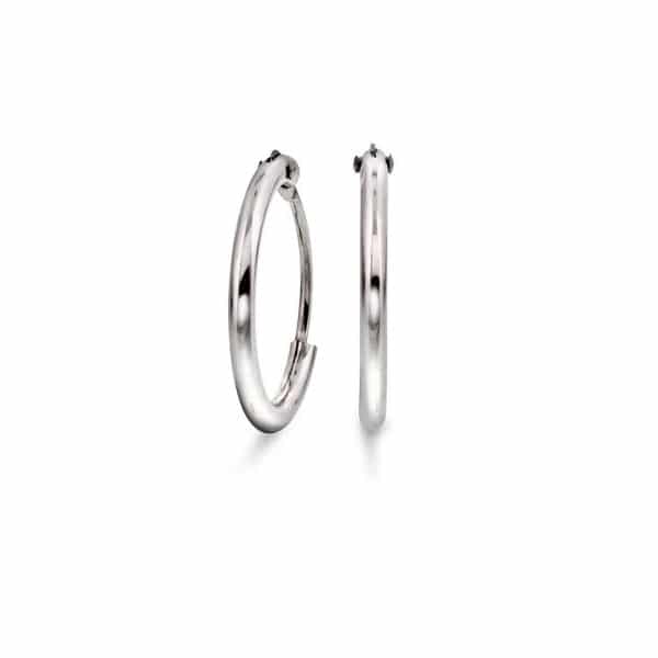 ØRERINGER I HVITTGULL 13MM
