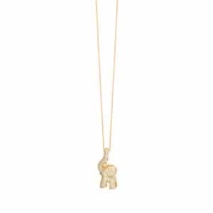 OLE LYNGGAARD CHARM ELEFANT MED PAVÉ