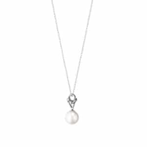GEORG JENSEN HALSSMYKKE MAGIC MED PERLE OG DIAMANTER