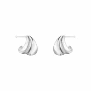 GEORG JENSEN ØREDOBBER CURVE SØLV