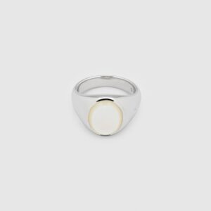 TOM WOOD RING LIZZIE WHITE MOTHER OF PEARL