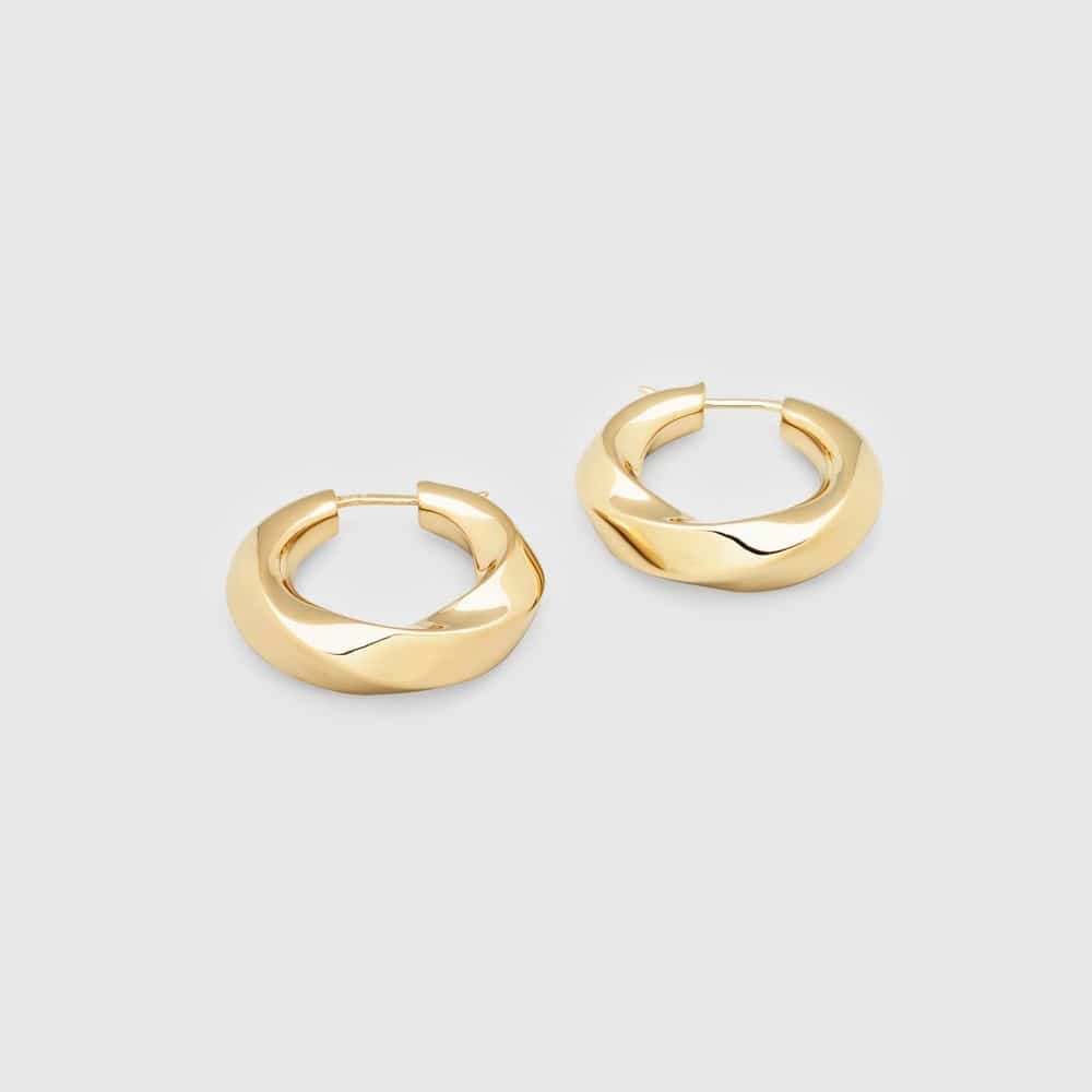 TOM WOOD ØREDOBBER INFINITY HOOPS FORGYLT