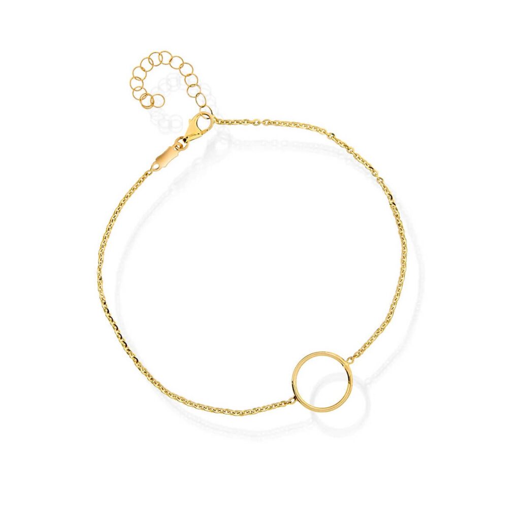 GULLARMBÅND 1,2MM MED RING