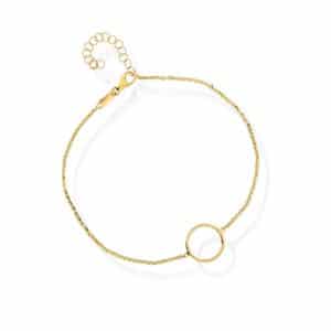 GULLARMBÅND 1,2MM MED RING