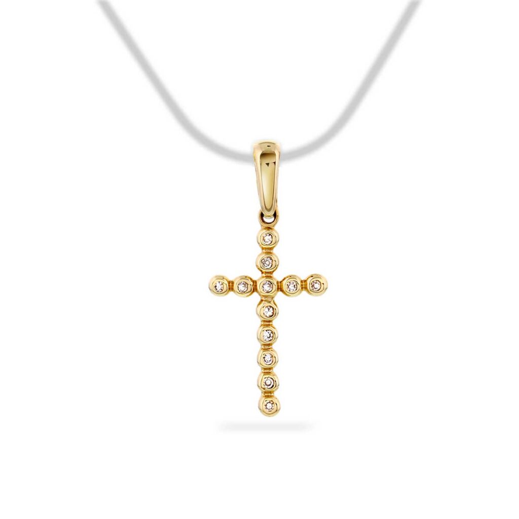 GULLANHENG KORS 19,5MM MED DIAMANTER