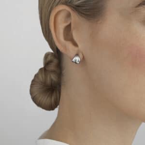 GEORG JENSEN ØREDOBBER CURVE SØLV