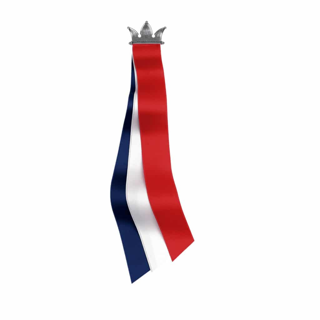 17. MAI SLØYFE KRONE OKSIDERT SØLV