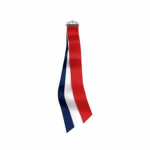 17. MAI SLØYFE FILIGRAN KRONE OKSIDERT SØLV