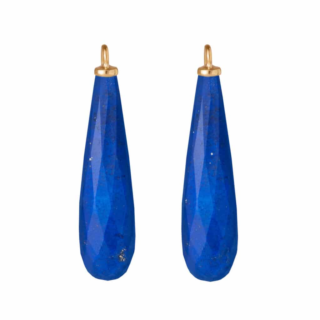 OLE LYNGGAARD FACETED DROPS VEDHENG LITEN TIL ØREPYNT LAPIS LAZULI