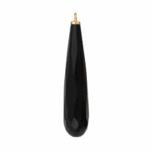 OLE LYNGGAARD FACETED DROPS VEDHENG TIL ØREPYNT ONYX