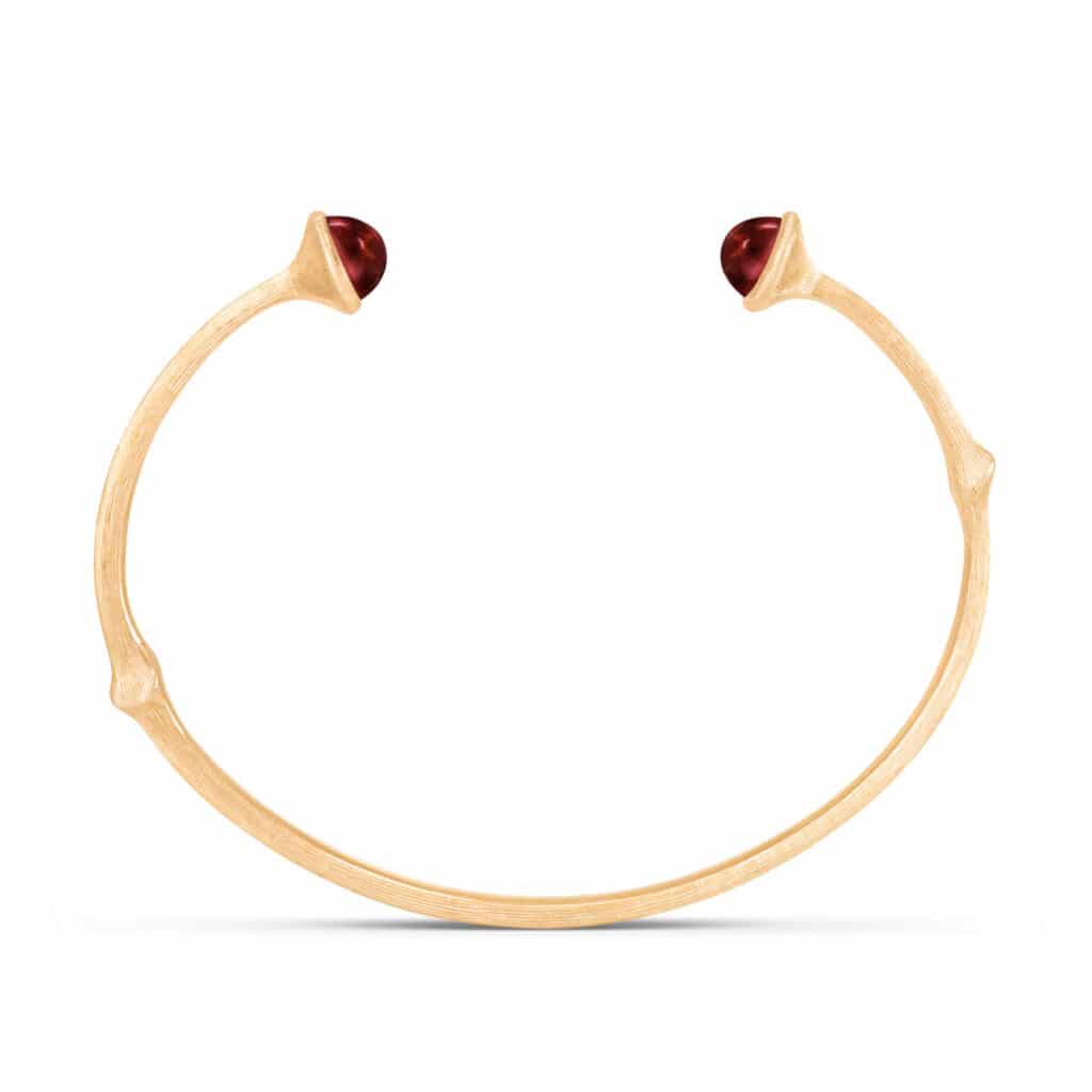 OLE LYNGGAARD ARMRING NATURE CERISE TURMALIN