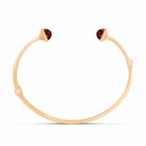 OLE LYNGGAARD ARMRING NATURE CERISE TURMALIN