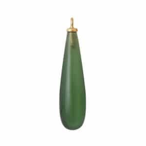 OLE LYNGGAARD CABOCHON DROPS VEDHENG TIL ØREPYNT SERPENTIN