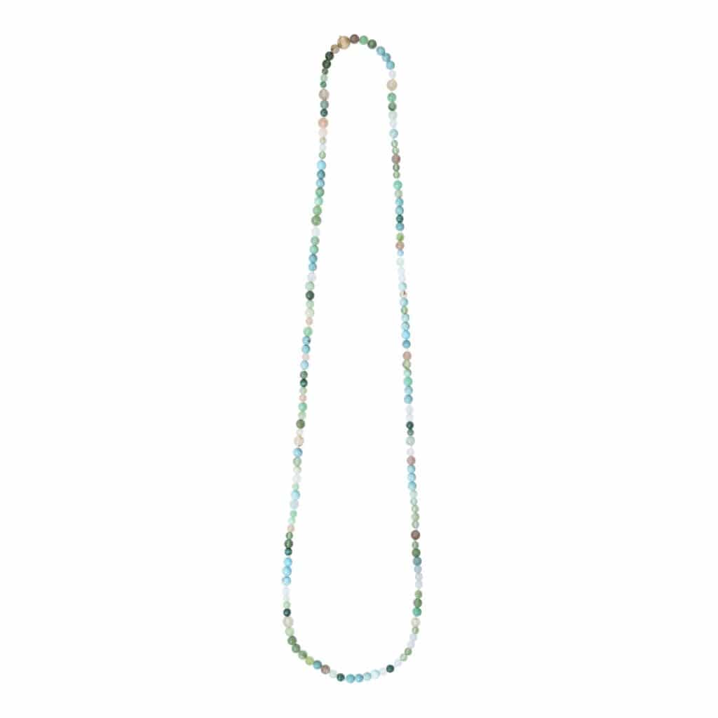 OLE LYNGGAARD KJEDE I TURQUOISE TEMA 80 CM