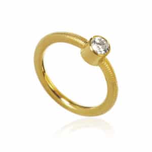 DULONG RING TWINKLE GULL 0,40CT