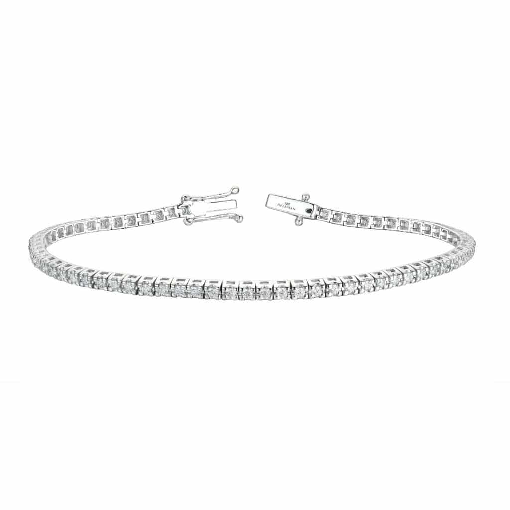 TENNISARMBÅND HVITTGULL 1,01CT