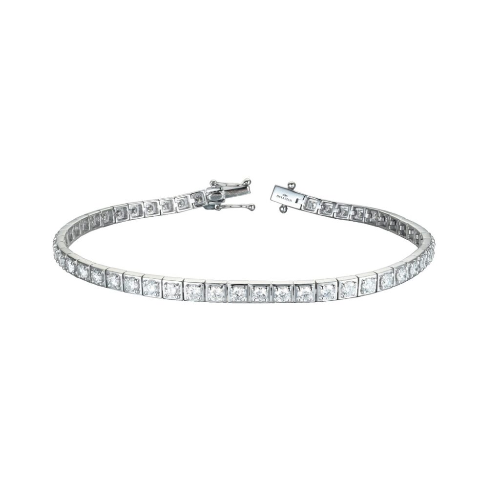 TENNISARMBÅND HVITTGULL 2,98CT