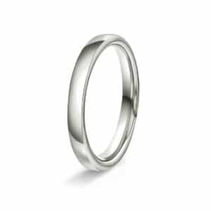 GIFTERING HELLMAN HVITTGULL 2MM OVAL