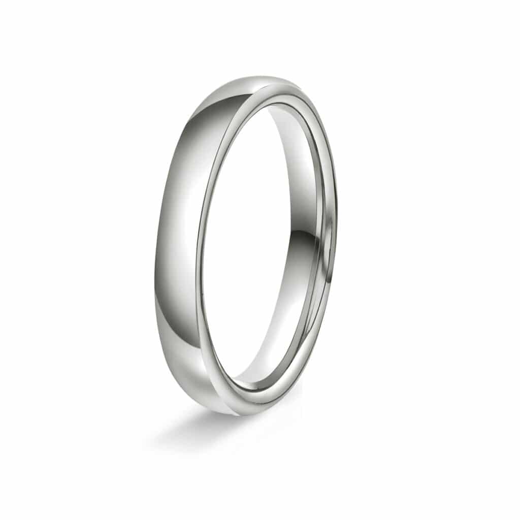 GIFTERING HELLMAN HVITTGULL 3MM OVAL