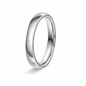 GIFTERING HELLMAN HVITTGULL 3MM OVAL