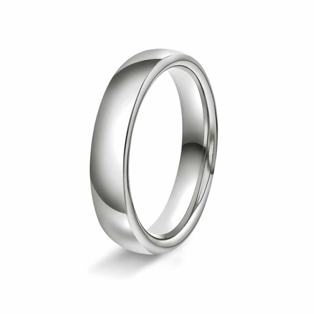 GIFTERING HELLMAN HVITTGULL 4MM OVAL