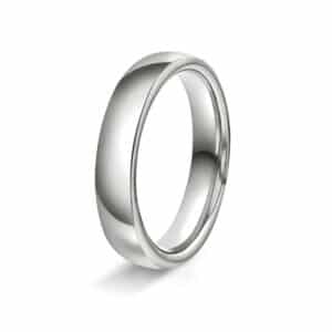 GIFTERING HELLMAN HVITTGULL 4MM OVAL