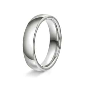 GIFTERING HELLMAN HVITTGULL 5MM OVAL