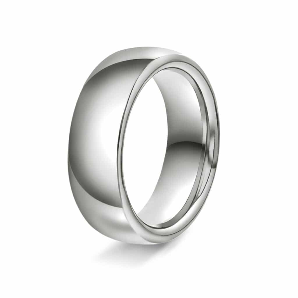 GIFTERING HELLMAN HVITTGULL 7MM OVAL