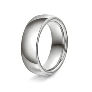 GIFTERING HELLMAN HVITTGULL 7MM OVAL