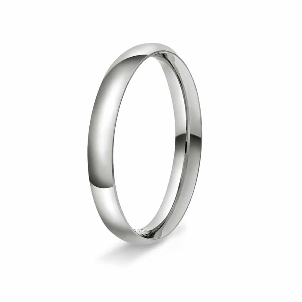 GIFTERING HELLMAN HVITTGULL 3MM SPISSOVAL