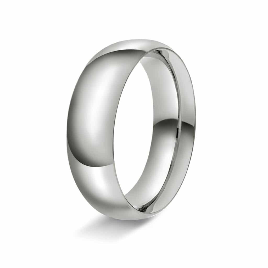 GIFTERING HELLMAN HVITTGULL 6MM SPISSOVAL