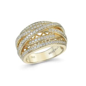 DIAMANTRING GULTGULL BRED 0,71CT