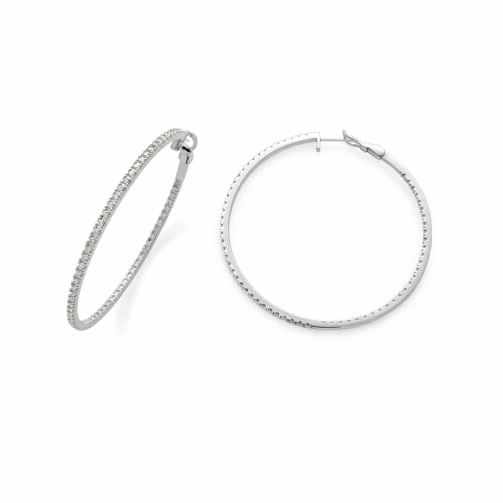 DIAMANT ØRERINGER HVITTGULL 1,73CT