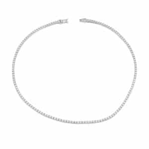 DIAMANTKJEDE HVITTGULL "TENNISKJEDE" 2,92CT
