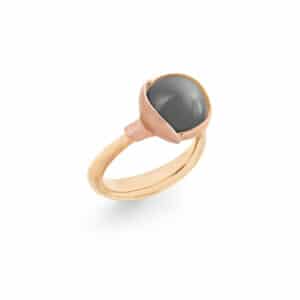 OLE LYNGGAARD RING LOTUS STR 2 GRÅ MÅNESTEN