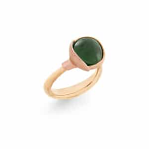 OLE LYNGGAARD RING LOTUS STR 2 SERPENTIN