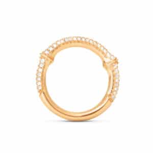 OLE LYNGGAARD RING NATURE HALV PAVÉ