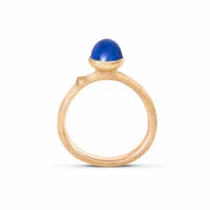OLE LYNGGAARD RING LOTUS MINI LAPIA LAZULI