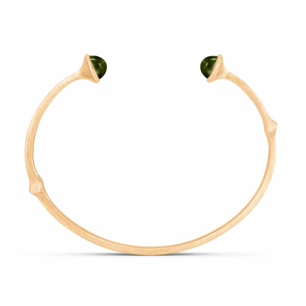 OLE LYNGGAARD ARMRING NATURE GRØNN TURMALIN