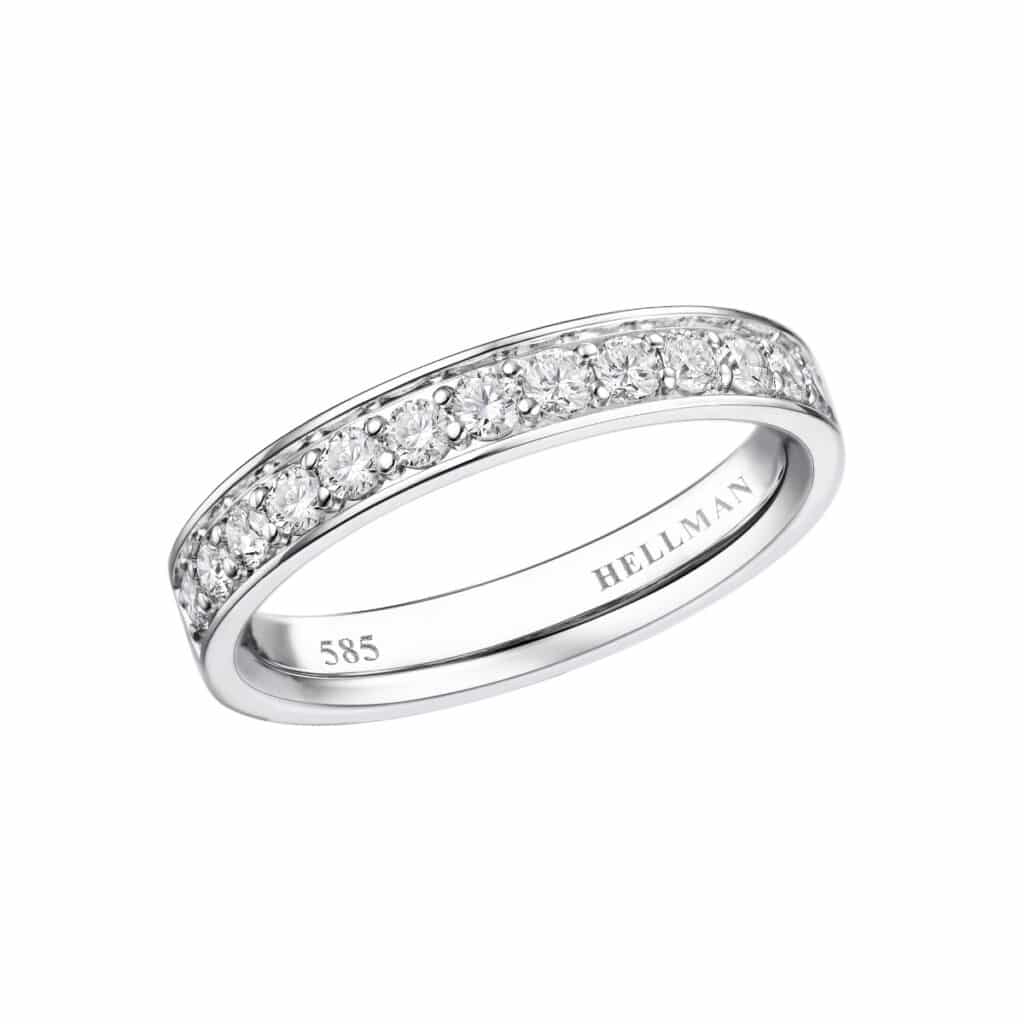 DIAMANTRING HELLMAN HVITTGULL 0,50CT