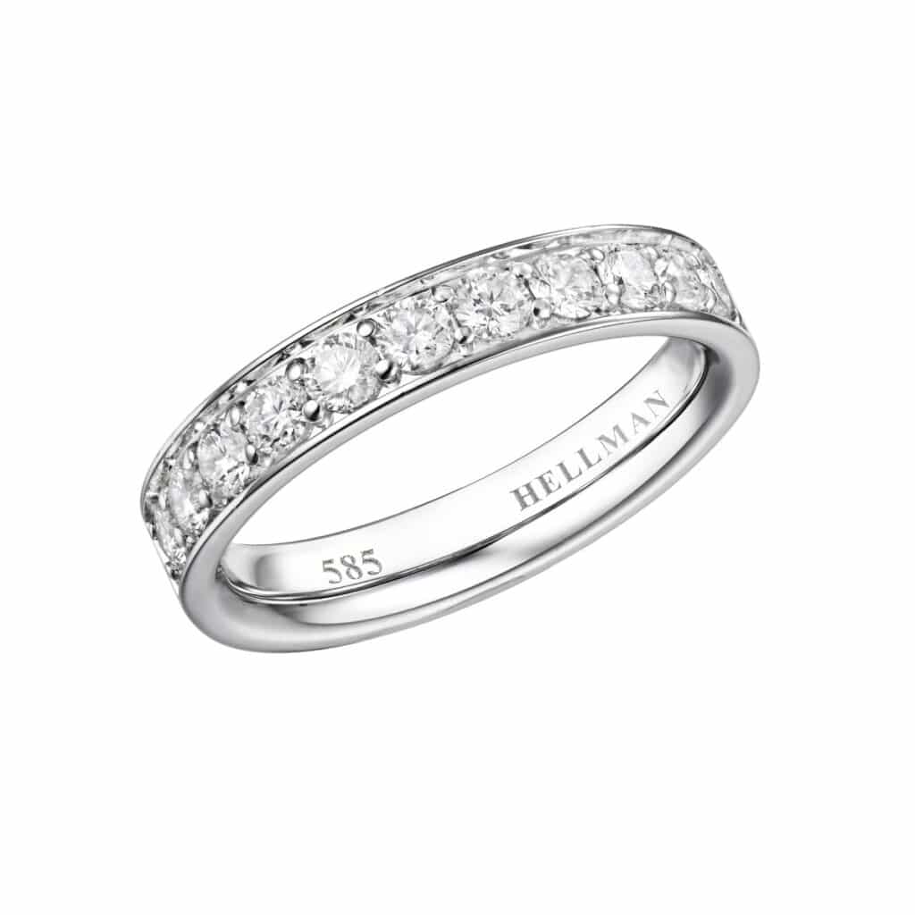 DIAMANTRING HELLMAN HVITTGULL 0,74CT